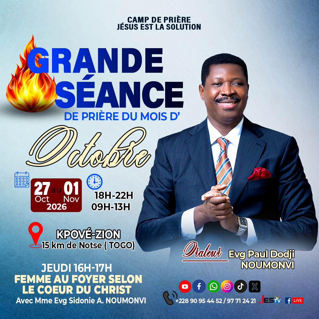 Grande Séance de Prière: Octobre – TOGO